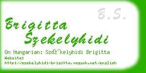 brigitta szekelyhidi business card